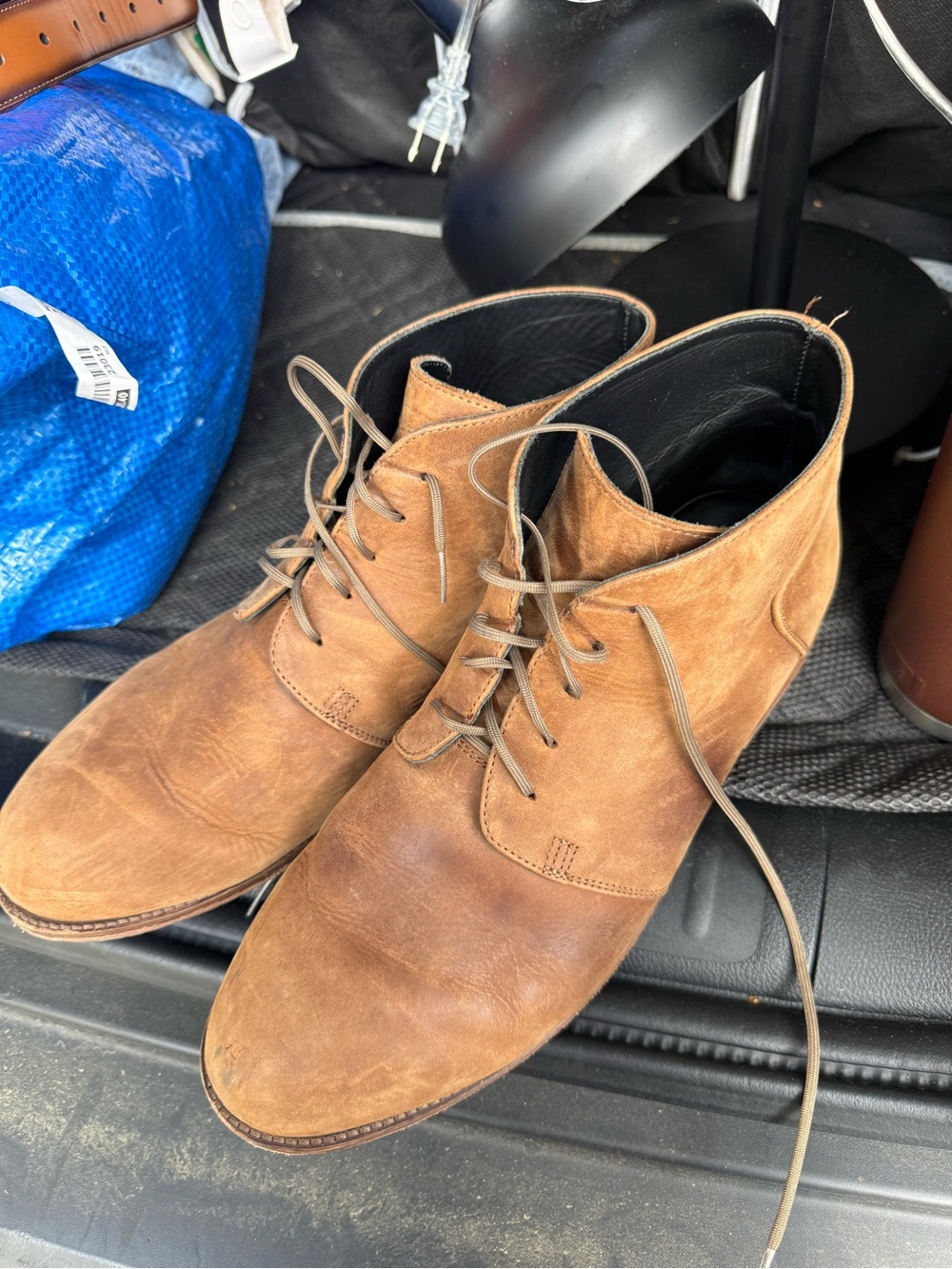 Nisolo Men's Brown Leather Chukka Boots - Classic Lace-Up Style. Size: 10.5